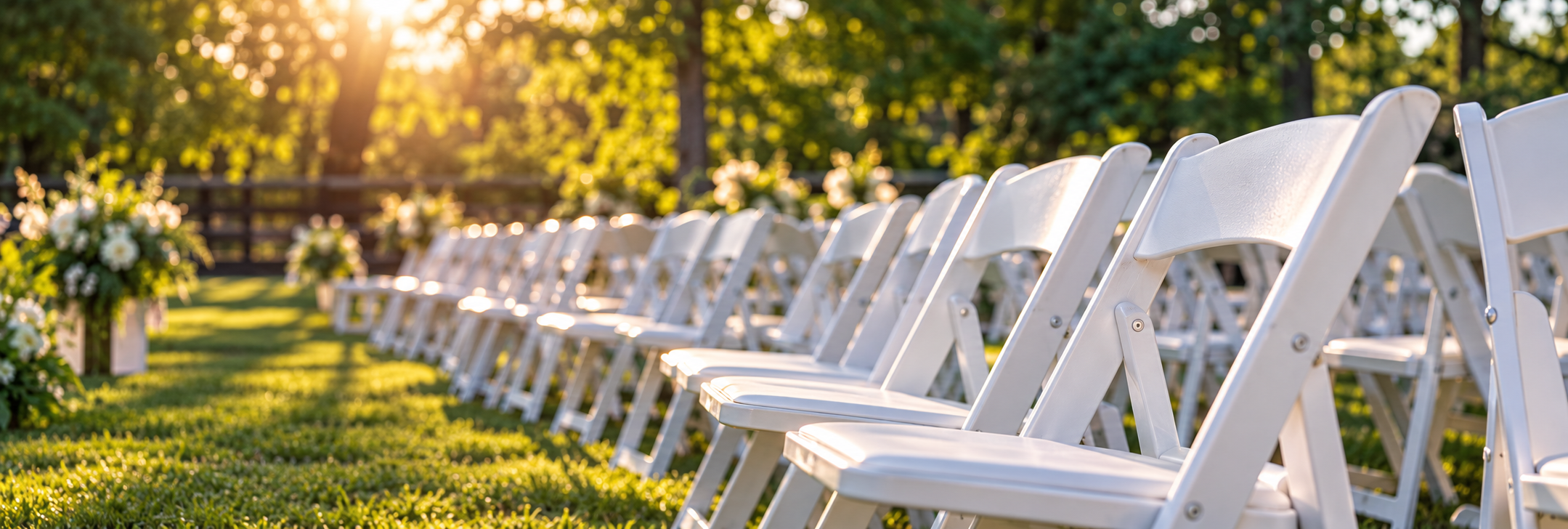 Rental chairs available for customer pickup