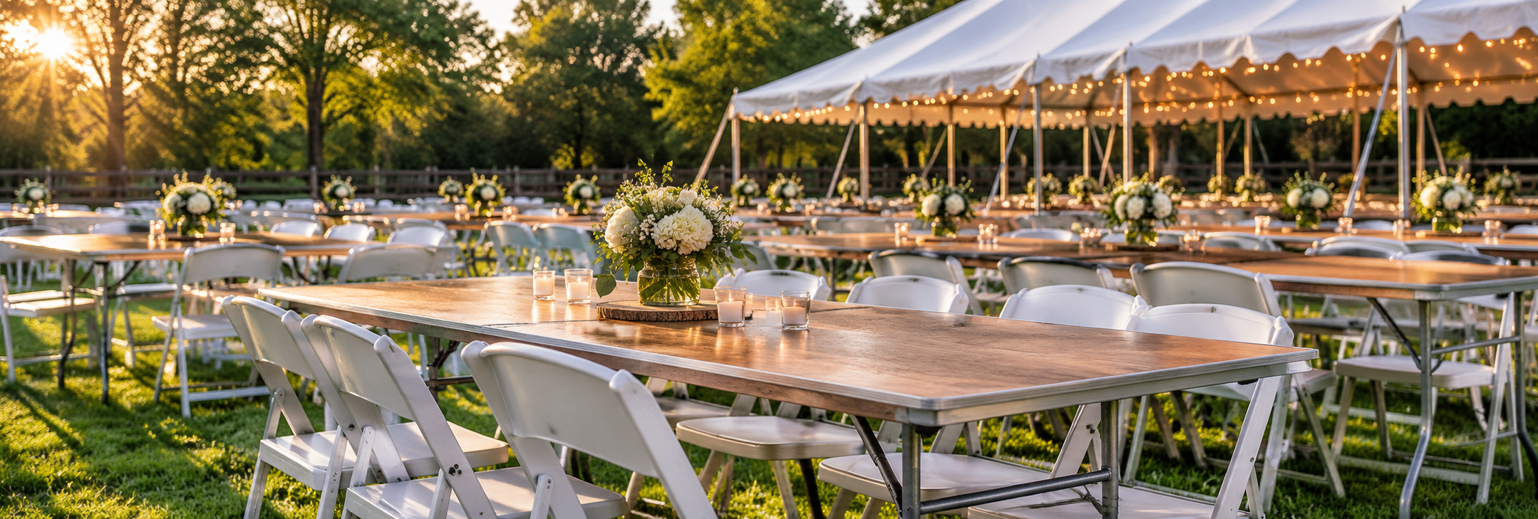 Rental tables available for customer pickup
